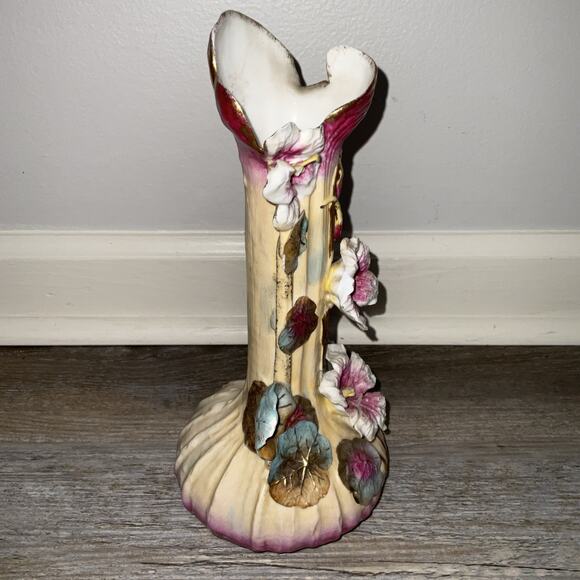 Rudolstadt Vase In German Art Pottery for sale | eBay Antique RW Rudolstadt Germany Two Handled Vase Chrysanthemum Art Nouveau
